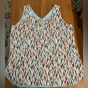 Chico's Multicolor Chevron Tank Top